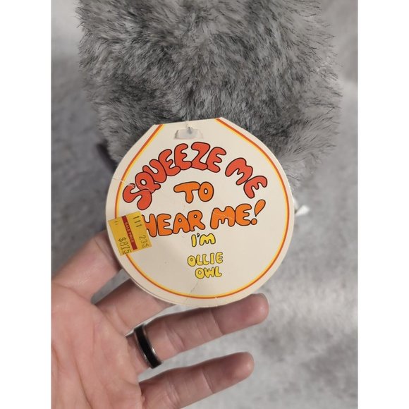 1987 Fundamental Too Squeezeems Ollie The Owl Plush 11" NWT - Picture 4 of 8